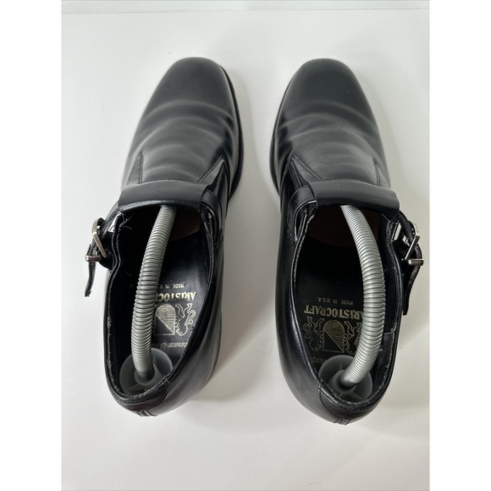 Johnston & Murphy Aristocraft Mens Loafers Size 10 Leather Buckle Dress Shoe USA - Picture 11 of 12
